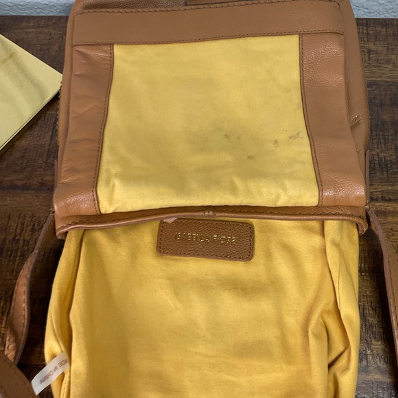 Genuine vintage ISABELLA FIORE tan leather crossbody shoulder bag tassel - Picture 8 of 12